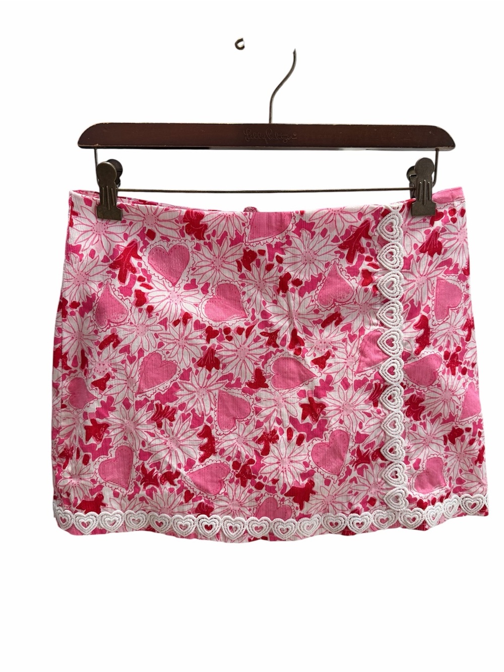 New Lilly Pulitzer Michelina Mini Skort - Vault Print 1977 Coconut Dear Heart - Picture 5 of 10